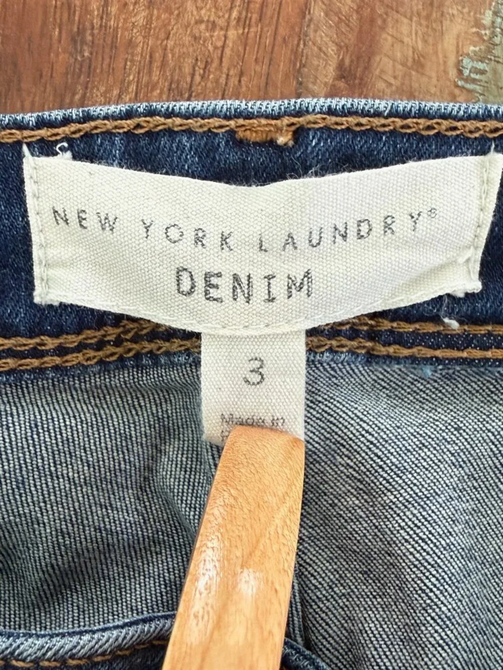 New‎ York Laundry Blue Denim Shorts Size 3